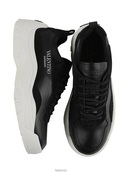 Banshee Logo Gumboy Low Top Sneakers Black - VALENTINO - BALAAN 2