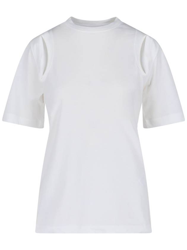 24FW Short Sleeve T-Shirt K20K207192 YAF White - CALVIN KLEIN - BALAAN 2