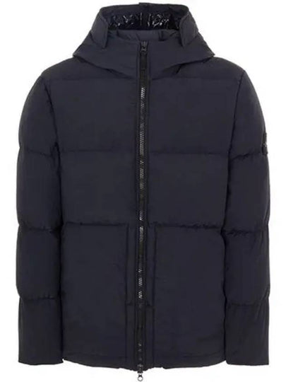 Naslan Light Watro Down Hooded Padding Navy - STONE ISLAND - BALAAN 2