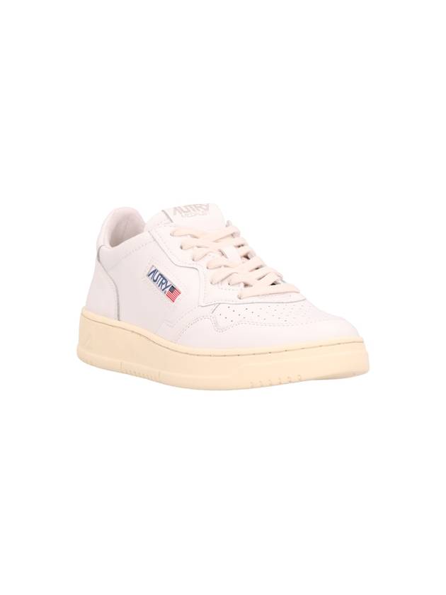 Medalist Leather Low Top Sneakers White - AUTRY - BALAAN 3