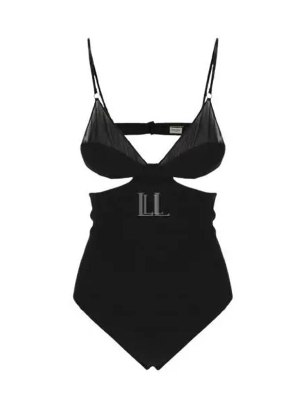 Cut Out Body Suit Black - SAINT LAURENT - BALAAN 2