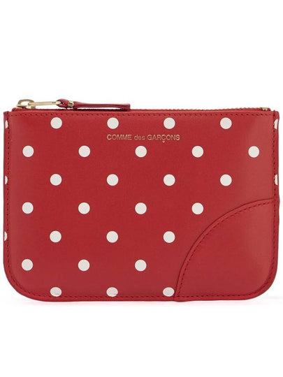 Wallet Polka Dot Coin Purse Red - COMME DES GARCONS WALLET - BALAAN 2