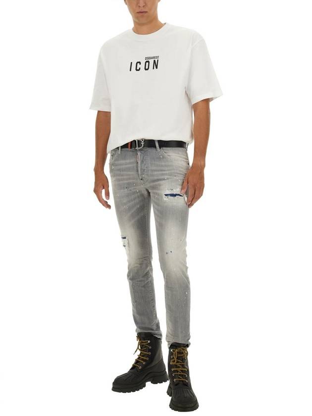 Skater Denim Jeans Grey - DSQUARED2 - BALAAN 3