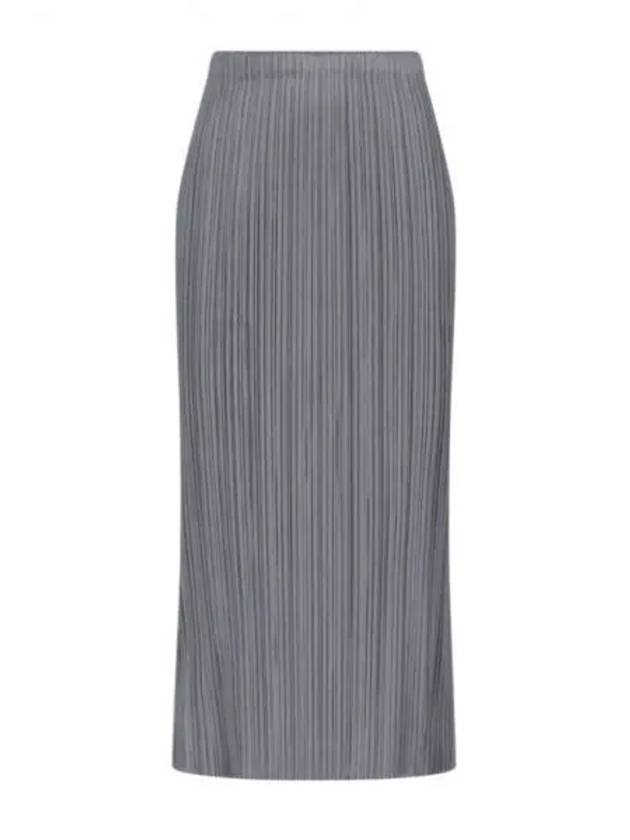 Pleats Basic Pencil Skirt Grey - ISSEY MIYAKE - BALAAN 2