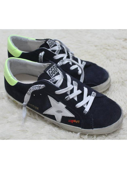 Size 190 205 Kids Dark Navy Neon Yellow Superstar Low - GOLDEN GOOSE - BALAAN 2