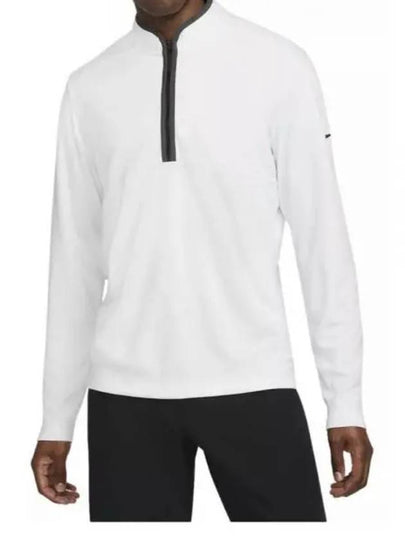 Men's Dri Fit Victory Half Zip Long Sleeve T-Shirt Grey - NIKE - BALAAN 2