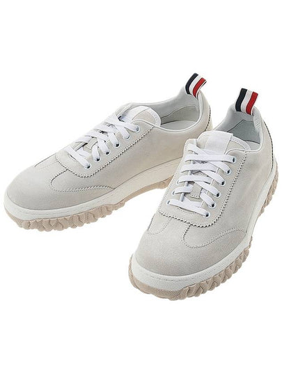 Calf Suede Cable Knit Sole Field Shoes White - THOM BROWNE - BALAAN 2