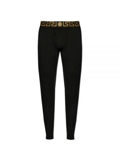 Jersey Long Tights Leggings Black - VERSACE - BALAAN 2