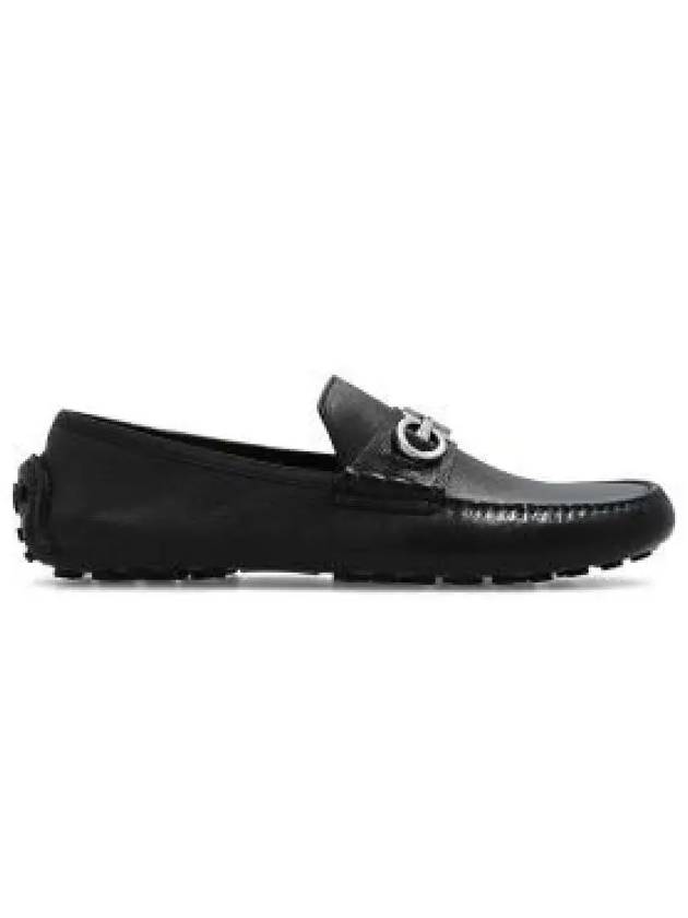 Gancini Ornament Driving Shoes Black - SALVATORE FERRAGAMO - BALAAN 2