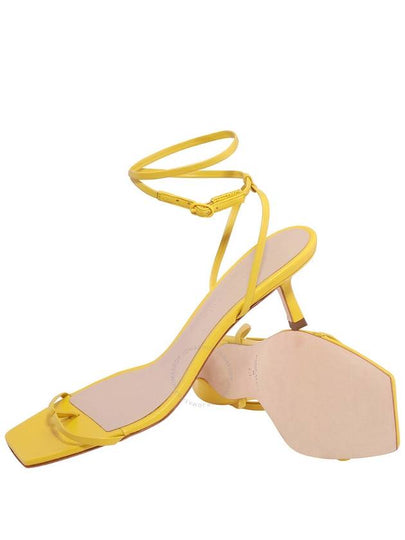 Studio Amelia Ankle Bind 50 Entwined Leather Sandals In Turmeric, Brand Size 35 (US Size 5) - STUDIO AMELIA - BALAAN 2