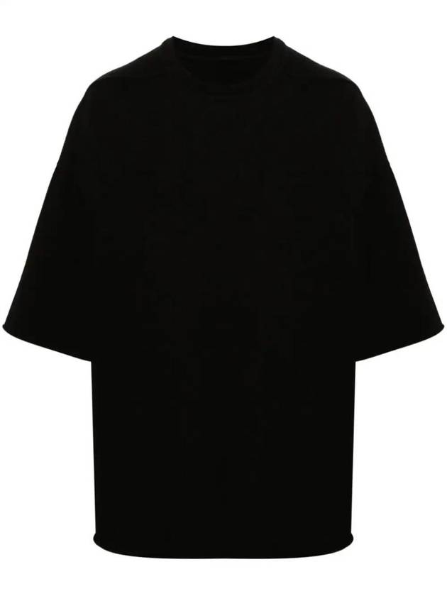 Tommy Cotton Short Sleeve T-Shirt Black - RICK OWENS - BALAAN 1