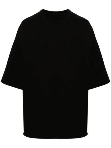 Tommy Cotton Short Sleeve T-Shirt Black - RICK OWENS - BALAAN 1