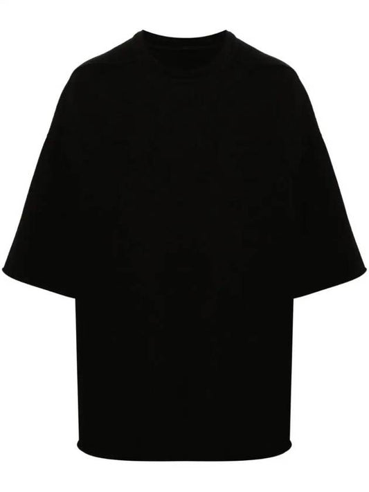 Tommy Cotton Short Sleeve T-Shirt Black - RICK OWENS - BALAAN 1