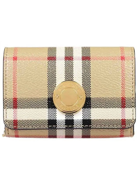 Check Detachable Chain Strap Wallet Archive Beige - BURBERRY - BALAAN 2