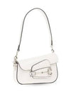 Horsebit 1955 Mini Leather Shoulder Bag White - GUCCI - BALAAN 5