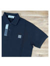 Compass Patch Short Sleeve Polo Shirt Black - STONE ISLAND - BALAAN 4