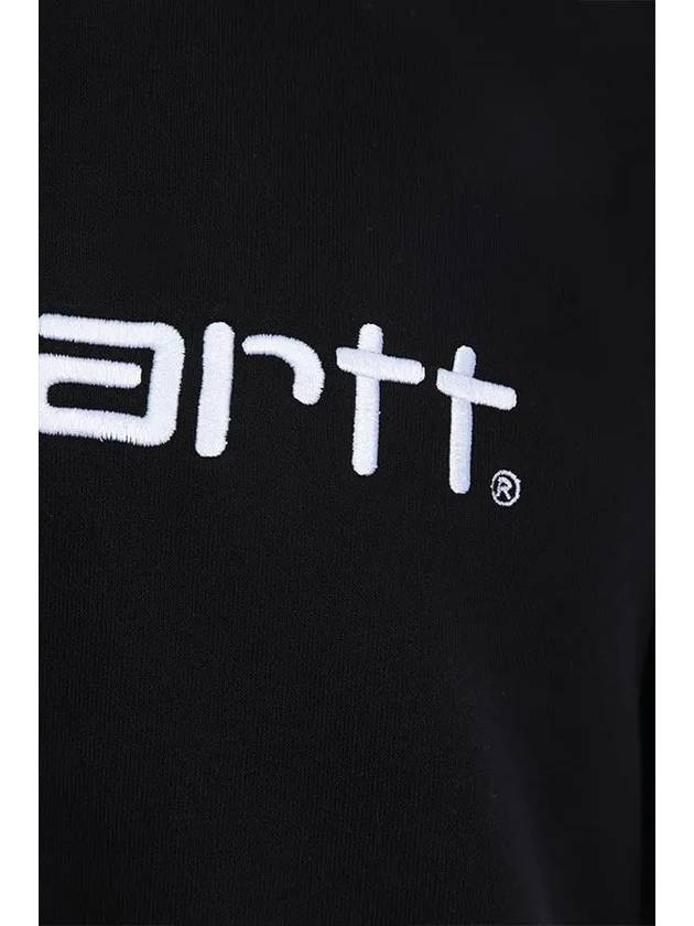 Men's Highly Embroidered Crew Neck Black Sweatshirt I030229030D2XX 20 - CARHARTT - BALAAN 4