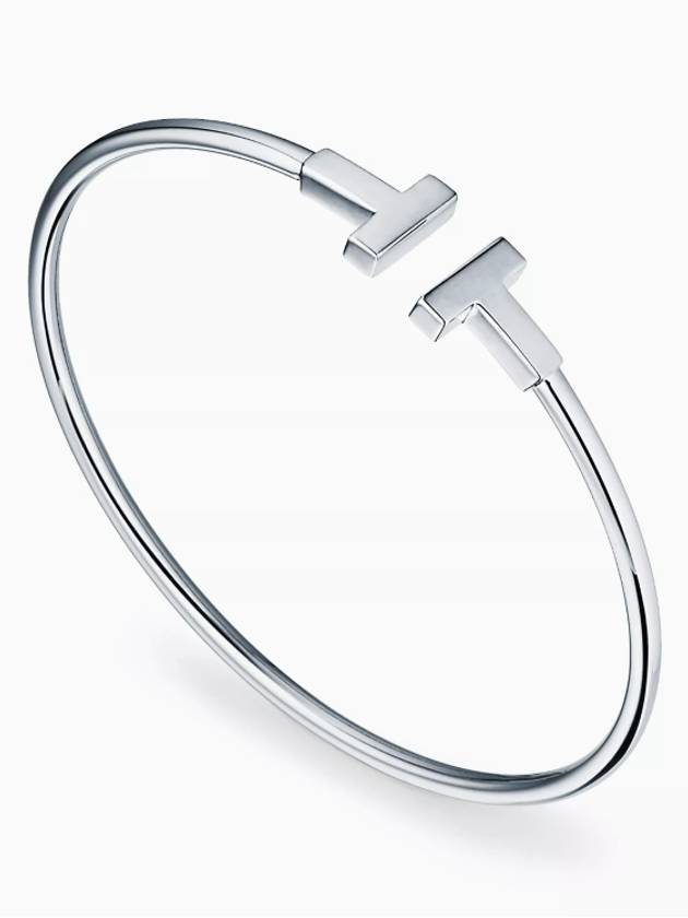 T wire bracelet medium white gold - TIFFANY & CO. - BALAAN 4