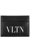 Garavani VLTN Print Card Wallet Black - VALENTINO - BALAAN 2