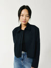 Minimal Short Zip Up Jacket BLACK - LE SOLEIL MATINEE - BALAAN 4