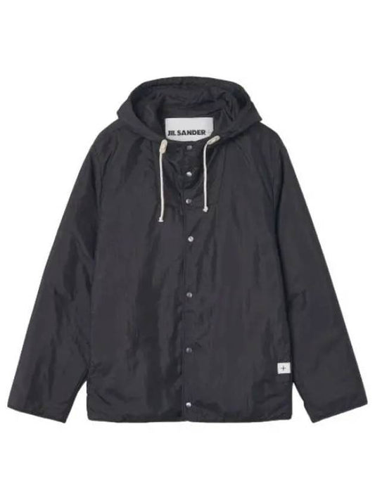 hooded jacket dark blue - JIL SANDER - BALAAN 1