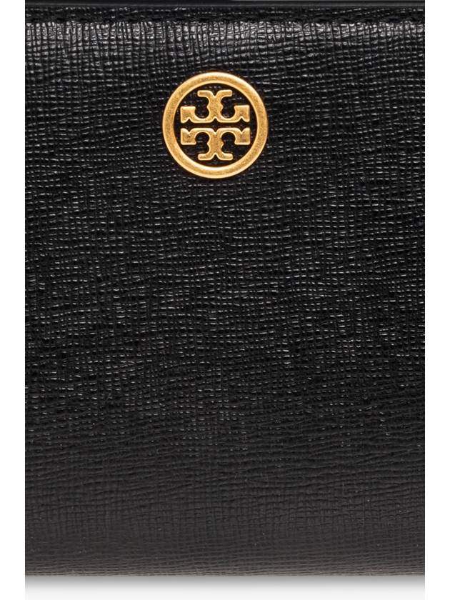 Tory Burch Leather Wallet, Women's, Black - TORY BURCH - BALAAN 5