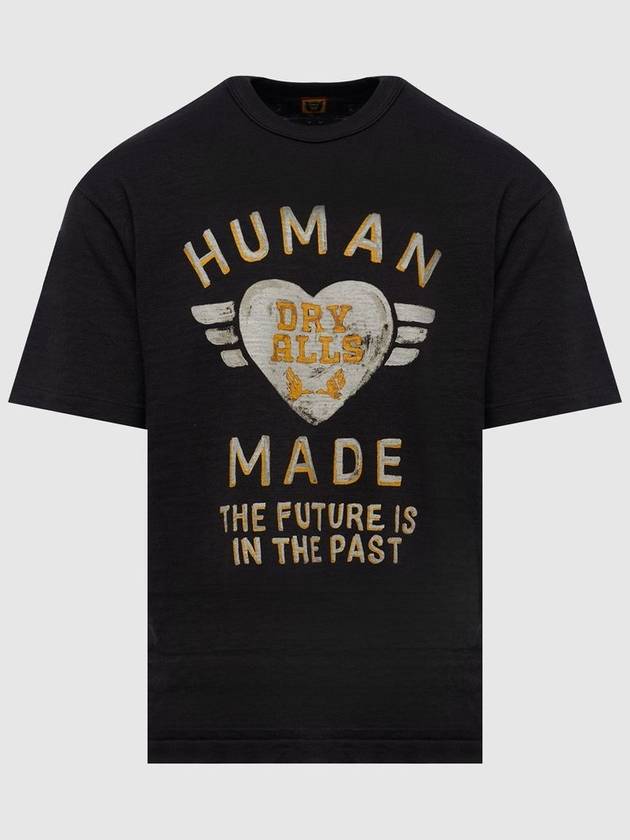 Graphic Print Short Sleeve T-Shirt Black - HUMAN MADE - BALAAN 2