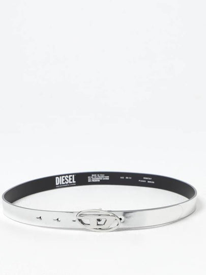 B 1DR 20 Slim Metallic Belt Silver - DIESEL - BALAAN 2