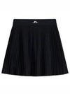 Women's Binx Pleated Skirt Black - J.LINDEBERG - BALAAN 7