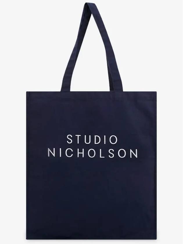 Lettering logo dark navy tote bag SNW 217 DARK NAVY - STUDIO NICHOLSON - BALAAN 2