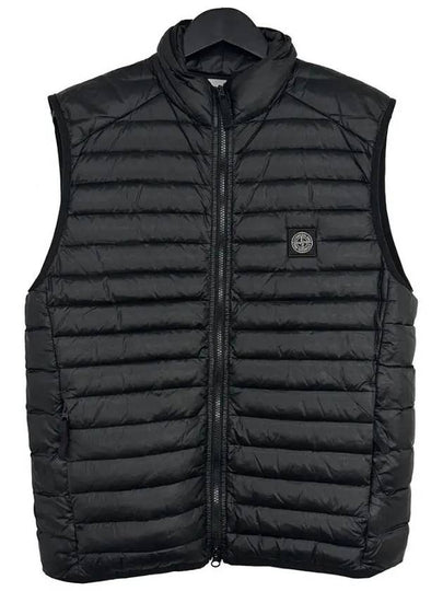 Loom Woven Chambers Nylon Down Vest Black - STONE ISLAND - BALAAN 2