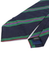 100 silk navy striped pattern tie - NINA RICCI - BALAAN 4