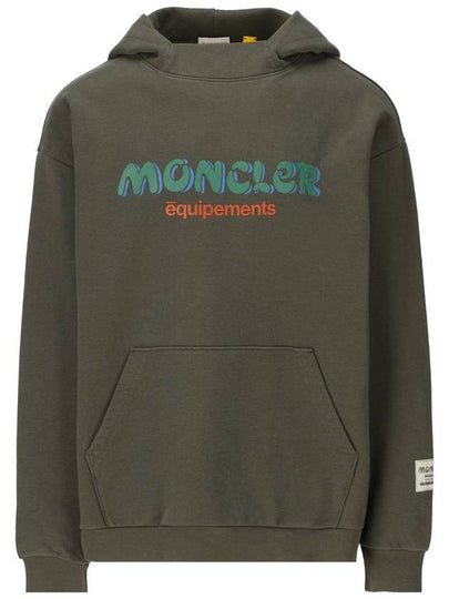 Logo Hooded Top Dark Green - MONCLER - BALAAN 2