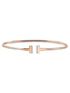 Narrow Wire Bracelet Rose Gold - TIFFANY & CO. - BALAAN 1