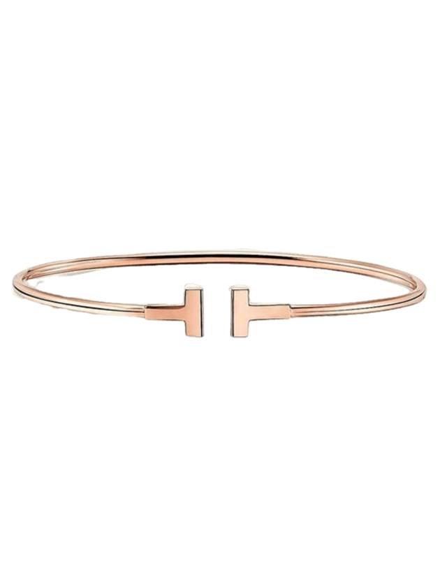 Narrow Wire Bracelet Rose Gold - TIFFANY & CO. - BALAAN 1