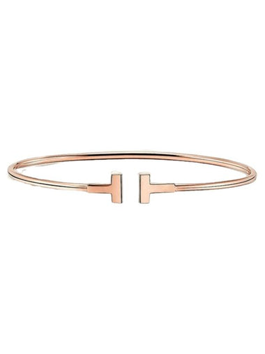 Narrow Wire Bracelet Rose Gold - TIFFANY & CO. - BALAAN 1