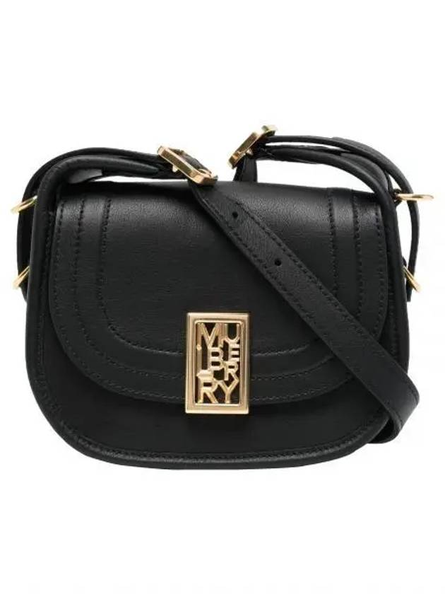 Mini Silky Calf Sadie Satchel Shoulder Bag Black - MULBERRY - BALAAN 2