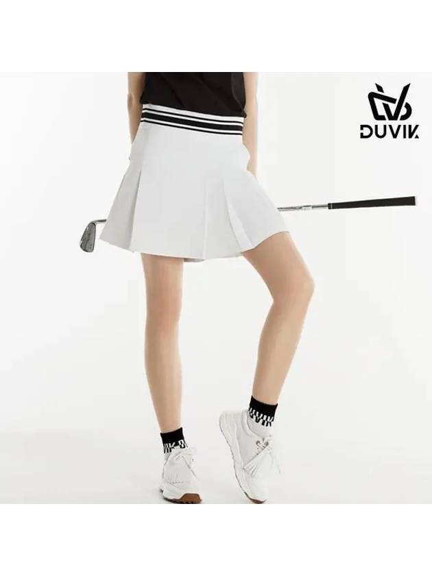 Pleated Back Banding Skirt Shorts DE2WPH342BK - DUVIK - BALAAN 2