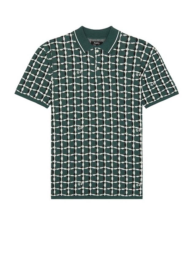 Bucket Weave Polo Shirt Green - MALBON GOLF - BALAAN 2