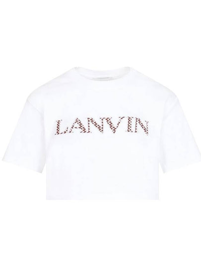 Short Sleeve T-Shirt RWTS0012J207P24 01 OPTIC WHITE - LANVIN - BALAAN 2