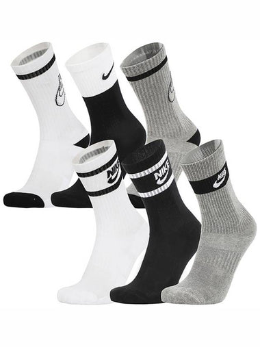 Genuine Junior Everyday Cushion Crew Socks 6 Pack CK7302 901 - NIKE - BALAAN 1