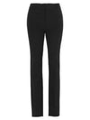 Gabardine Virgin Wool Straight Pants Black - SAINT LAURENT - BALAAN 2