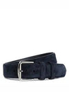 Alsavel Suede Belt Classic Blue - LORO PIANA - BALAAN 6