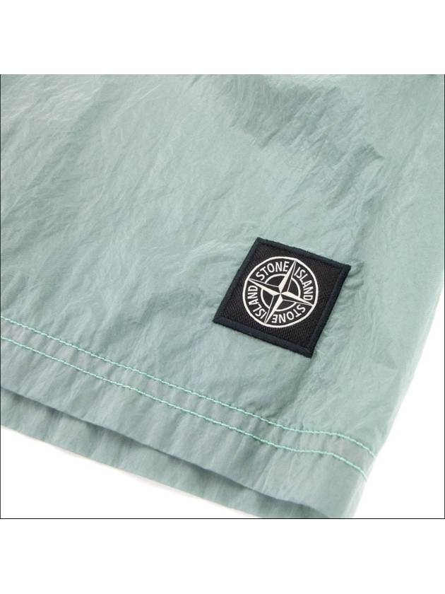 Men's Logo Patch Nylon Swim Shorts Sky Blue - STONE ISLAND - BALAAN 3