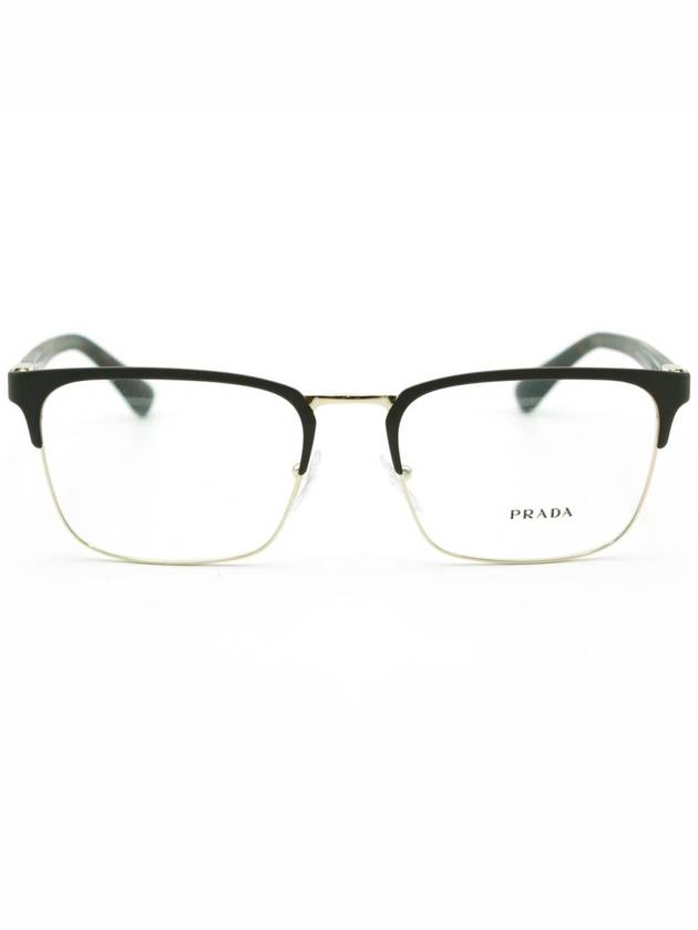 Eyewear Rectangular Eyeglasses Havana Gold - PRADA - BALAAN 2