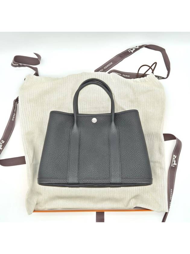 Garden Party 30 Bag Negonda Palladium Noir Black - HERMES - BALAAN 5