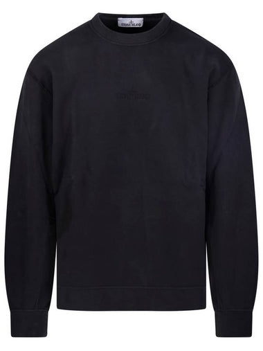 Stone Island logo embroidered crewneck sweatshirt - STONE ISLAND - BALAAN 1