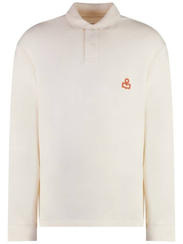 Isabel Marant Anafikolo Long Sleeve Cotton Polo Shirt - ISABEL MARANT - BALAAN 1