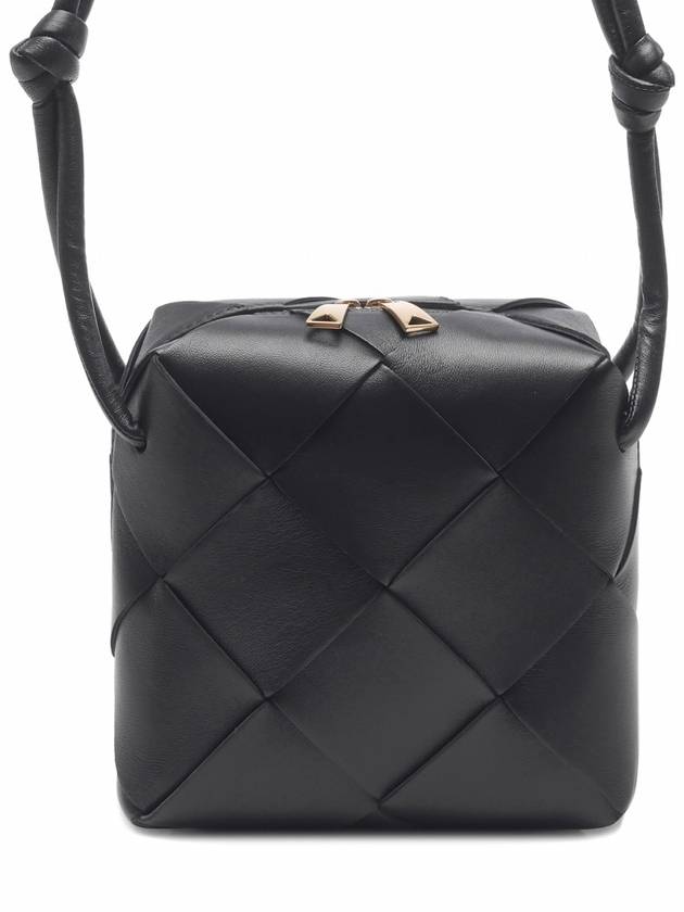 Cassette Intrecciato Mini Shoulder Bag Black - BOTTEGA VENETA - BALAAN 3