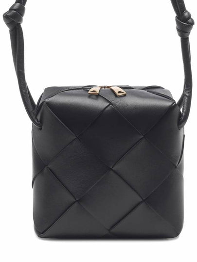 Cassette Intrecciato Mini Shoulder Bag Black - BOTTEGA VENETA - BALAAN 2